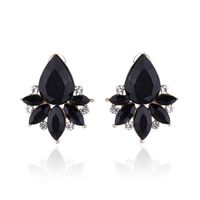 1 Pair Glam Water Droplets Inlay Alloy Artificial Crystal Drop Earrings sku image 5