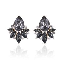 1 Pair Glam Water Droplets Inlay Alloy Artificial Crystal Drop Earrings sku image 4