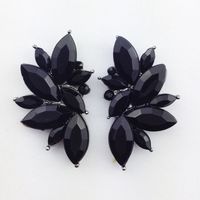 1 Pair Glam Geometric Alloy Inlay Artificial Crystal Resin Women's Drop Earrings main image 1