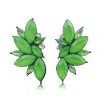 1 Pair Glam Geometric Alloy Inlay Artificial Crystal Resin Women's Drop Earrings sku image 11