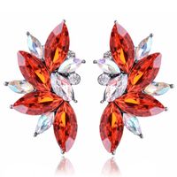 1 Pair Glam Geometric Alloy Inlay Artificial Crystal Resin Women's Drop Earrings sku image 26