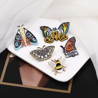 Retro Butterfly Alloy Enamel Unisex Brooches main image 4
