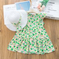 Pastoral Ditsy Floral Printing Cotton Blend Girls Dresses main image 4