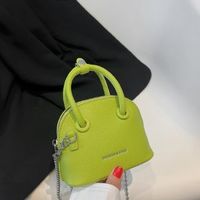 Women's All Seasons Pu Leather Fashion Shoulder Bag Handbag Dome Bag sku image 4