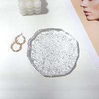 Ins Irregular Shaped Glass Plate Accessories Jewellery Nail Photo Props Photographic Background Cloth Transparent Storage Tray main image 5