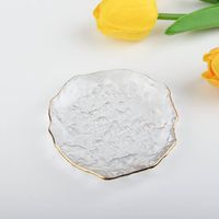 Ins Irregular Shaped Glass Plate Accessories Jewellery Nail Photo Props Photographic Background Cloth Transparent Storage Tray sku image 4