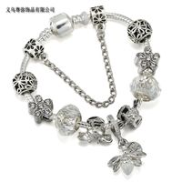 1 Piece Fashion Flower Sterling Silver Inlay Artificial Gemstones Bracelets sku image 14