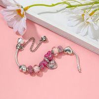 1 Piece Fashion Flower Sterling Silver Inlay Artificial Gemstones Bracelets main image 2
