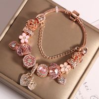 1 Piece Fairy Style Leaf Crown Flower Artificial Crystal Plating Women's Bracelets main image 2