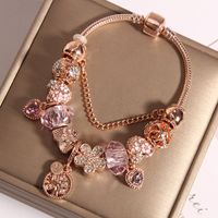1 Piece Fairy Style Leaf Crown Flower Artificial Crystal Plating Women's Bracelets main image 1