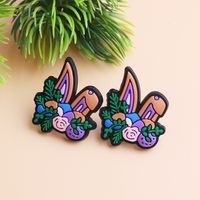 Cute Animal Synthetic Resin Plating Easter Women's Ear Studs main image 4