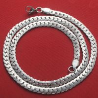 Fashion Waves Titanium Steel Chain Men's Necklace sku image 6