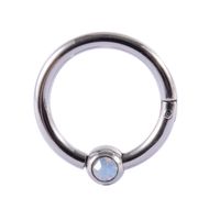 1 Piece Fashion Solid Color Plating Inlay Stainless Steel Zircon Nose Ring main image 3