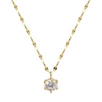 Einfacher Stil Quadrat Blume Bogenknoten Legierung Inlay Künstliche Perlen Strasssteine Frau Halskette sku image 14