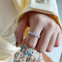 1 Piece Fashion Flower Butterfly Bow Knot Copper Inlay Artificial Pearls Zircon Rings sku image 28