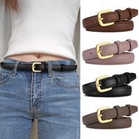 Simple Style Solid Color Pu Leather Alloy Women's Leather Belts 1 Piece main image 6