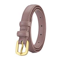Simple Style Solid Color Pu Leather Alloy Women's Leather Belts 1 Piece sku image 3