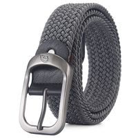 Basic Solid Color Alloy Canvas Women's Woven Belts 1 Piece sku image 18