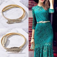 Casual Leaf Metal Plating Women's Chain Belts 1 Piece main image 3