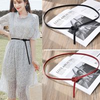 Basic Solid Color Pu Leather Women's Leather Belts 1 Piece main image 1