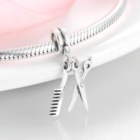 1 Piece Simple Style Scissors Sterling Silver Plating Pendants Jewelry Accessories main image 4