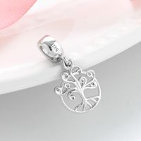 1 Piece Fashion Tree Heart Shape Sterling Silver Inlaid Zircon Pendants main image 4