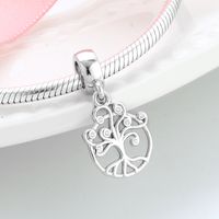 1 Piece Fashion Tree Heart Shape Sterling Silver Inlaid Zircon Pendants main image 3