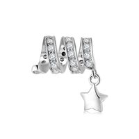 1 Piece Simple Style Star Sterling Silver Inlay Rhinestones Pendants Jewelry Accessories sku image 5