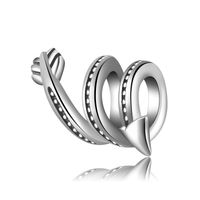 1 Piece Simple Style Star Sterling Silver Inlay Rhinestones Pendants Jewelry Accessories sku image 1