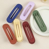 Sweet Solid Color Plastic Handmade Hair Clip 1 Piece main image 2
