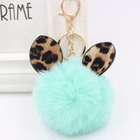 1 Piece Retro Ear Leopard Simulation Wool Plating Bag Pendant Keychain sku image 6