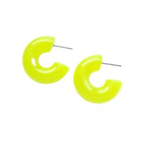 1 Pair Simple Style C Shape Stoving Varnish Arylic Ear Studs main image 2