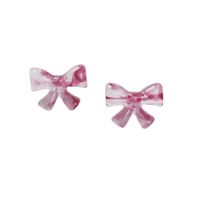 1 Pair Simple Style Bow Knot Resin Women's Ear Studs main image 3