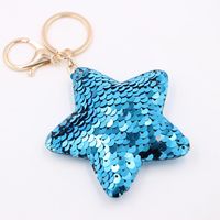 Cute Star Dolphin Sequin Plating Keychain sku image 2