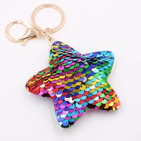 Cute Star Dolphin Sequin Plating Keychain sku image 1