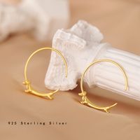 1 Pair Fashion C Shape Plating Sterling Silver Ear Studs main image 1