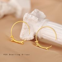 1 Pair Fashion C Shape Plating Sterling Silver Ear Studs main image 6