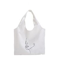 Women's Fashion Portrait Butterfly Canvas Shopping Bags sku image 2