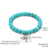 Fashion Starfish Butterfly Turquoise Beaded Women's Bracelets 1 Piece sku image 4