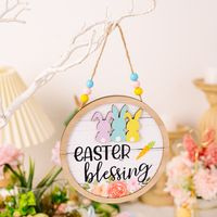 Easter Letter Wood Party Hanging Ornaments 1 Piece sku image 2