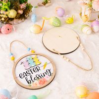 Easter Letter Wood Party Hanging Ornaments 1 Piece main image 4