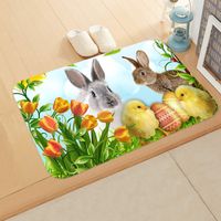 Easter Thanksgiving Floor Mat Cute Rabbit Bathroom Non-slip Rug sku image 9
