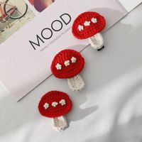 Sweet Fruit Combed Cotton Knitting Hair Clip 1 Piece main image 1