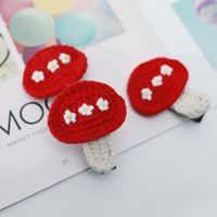 Sweet Fruit Combed Cotton Knitting Hair Clip 1 Piece main image 2