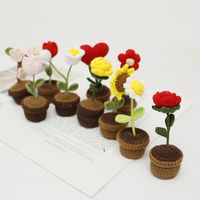 Cartoon Style Flower Cotton Thread Imitation Plants 1 Piece main image 4