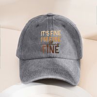 Unisex Fashion Letter Printing Curved Eaves Baseball Cap sku image 2