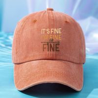 Unisex Fashion Letter Printing Curved Eaves Baseball Cap sku image 4