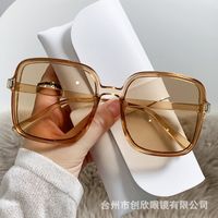 Retro Geometric Pc Square Full Frame Women's Sunglasses sku image 7