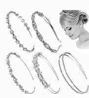 Bridal Geometric Metal Plating Artificial Pearls Rhinestones Hair Band sku image 17