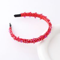 Sweet Solid Color Artificial Crystal Hair Band 1 Piece sku image 1